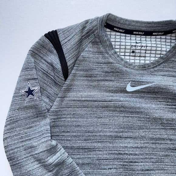 Nike Golf Dallas Cowboys Gray Pullover Women’s Large Dri-Fit Sweatshirt - Picture 7 of 16